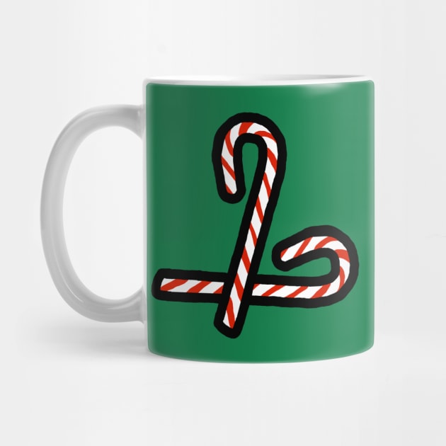 Two Christmas Candy Canes by ellenhenryart